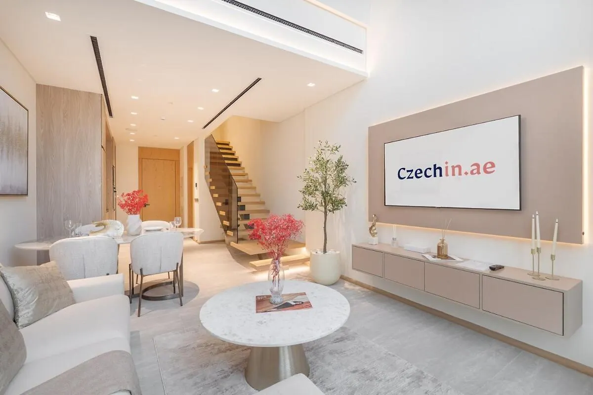 Elegant 1Bhk By Czechin Luxe Stay With Pool And Gym Dubaj