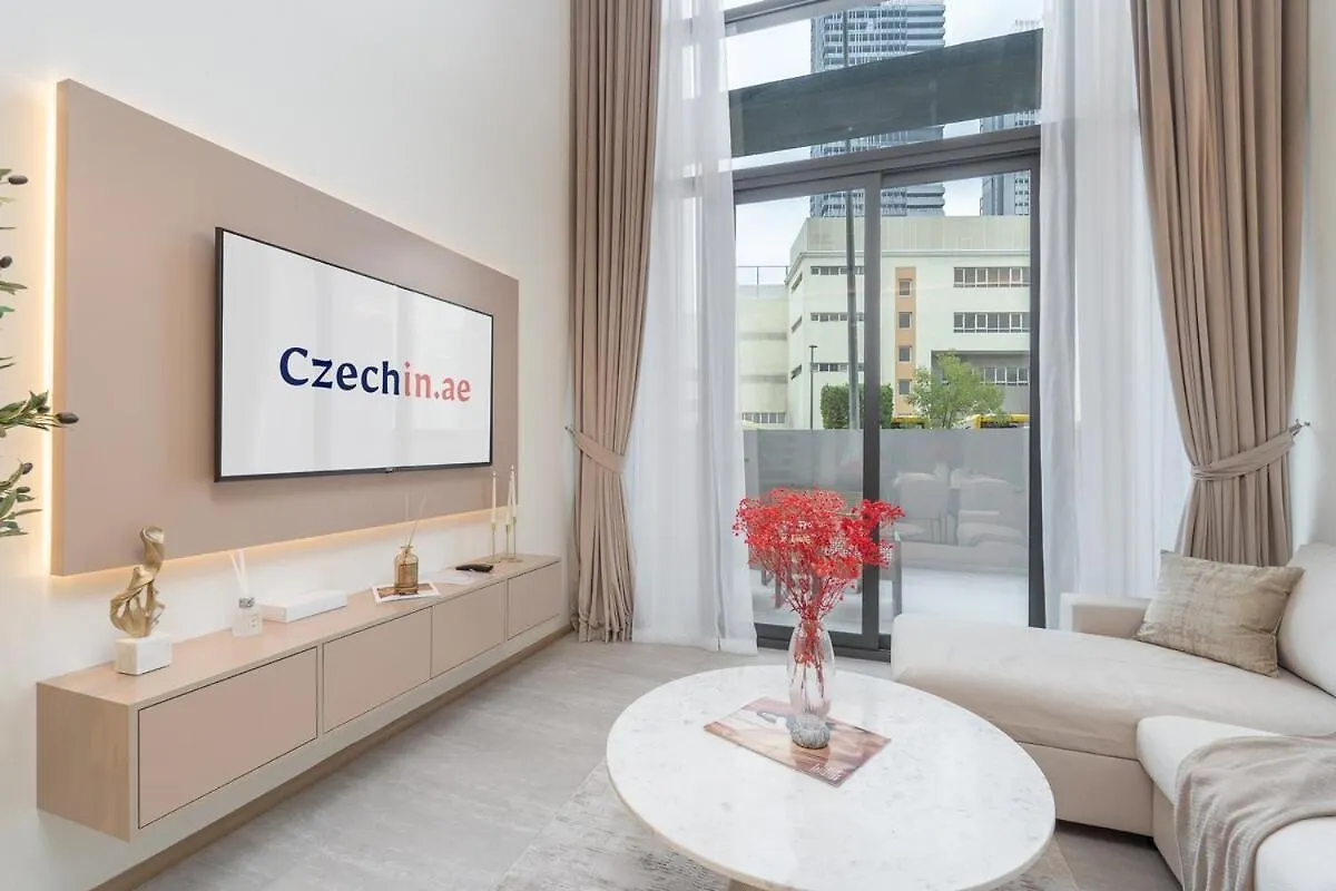Apartmán Elegant 1Bhk By Czechin Luxe Stay With Pool And Gym Dubaj Spojené arabské emiráty